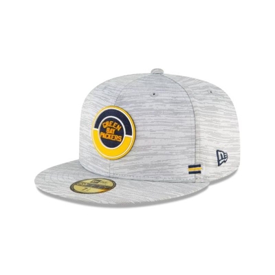 Green Bay Packers Gorra | New Era NFL Fall Sideline Historic 59fifty Fitted Cap Mexico - Grises